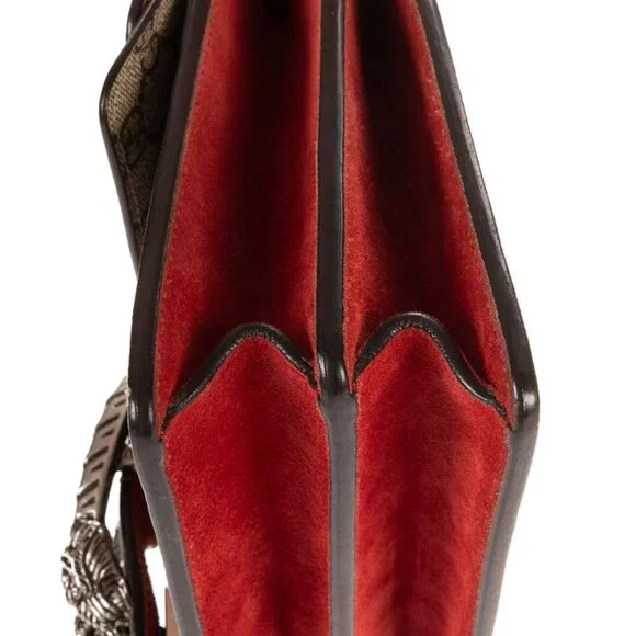 Gucci Dionysus Beige Red Supreme Canvas Shoulder Bag - Picture 8 of 10